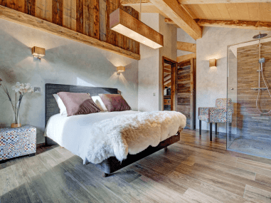 chambre de chalet moderne